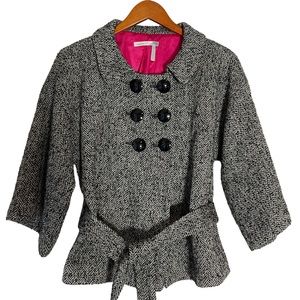 Nordstrom CLASSIQUES ENTIER Herringbone Tweed Coat